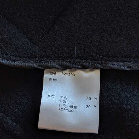 Huang Shu Chi runway wool coat $460 - Picture 6 of 7